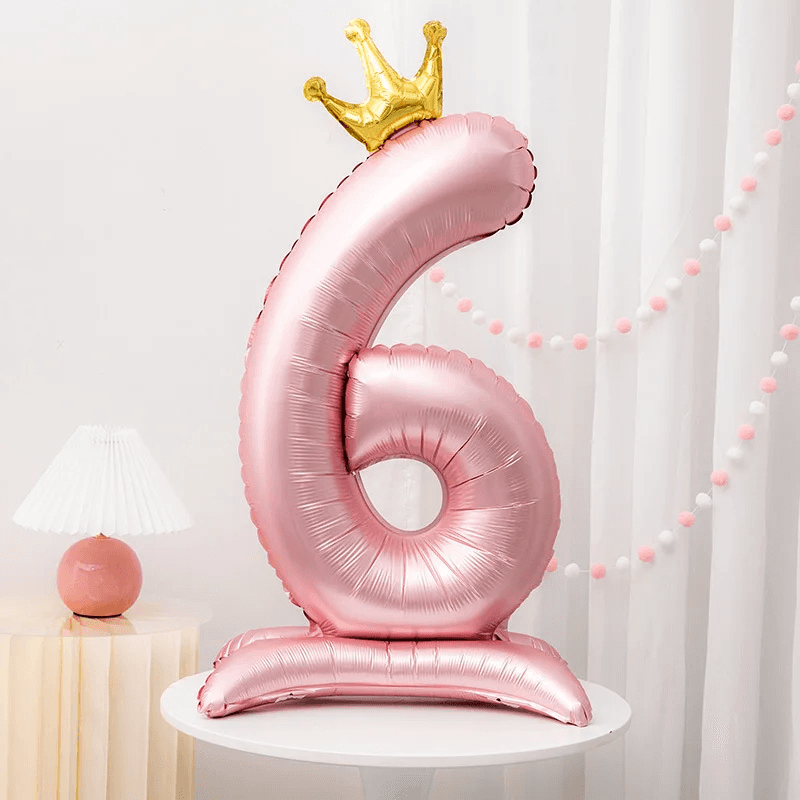 Ballon anniversaire - fleur fête éclat
