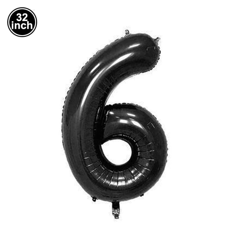 Ballon anniversaire - ballon noir étoilé